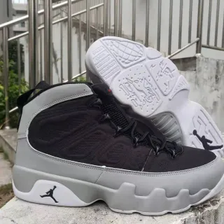 Air Jordan 9 काले और स्लेटी बास्केटबॉल जूते