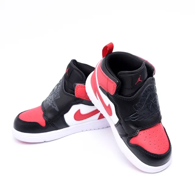 Zapatillas de baloncesto de caña alta con cierre de correa Air Jordan negro y azul 21