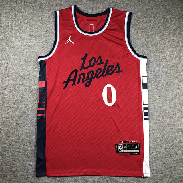 Air Jordan লস অ্যাঞ্জেলেস সিটি এডিশন লাল জার্সি 2