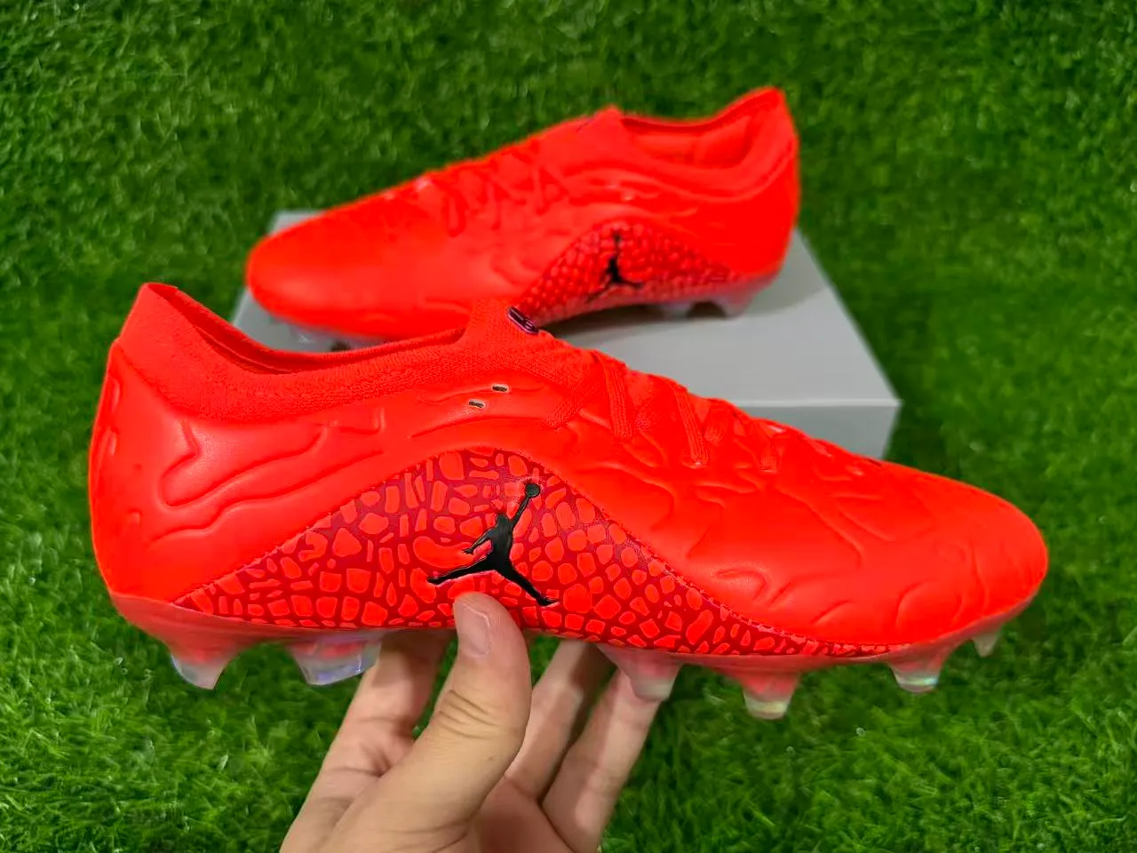 Air Jordan Phantom GT Orange Chaussures de Football Firm-Ground 2