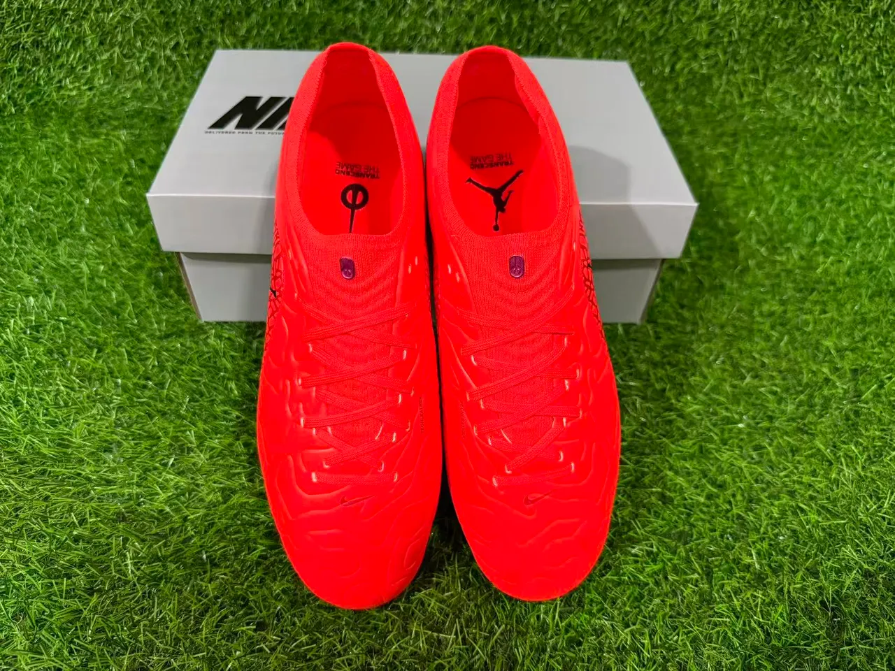 Air Jordan Phantom GT Orange Chaussures de Football Firm-Ground 17