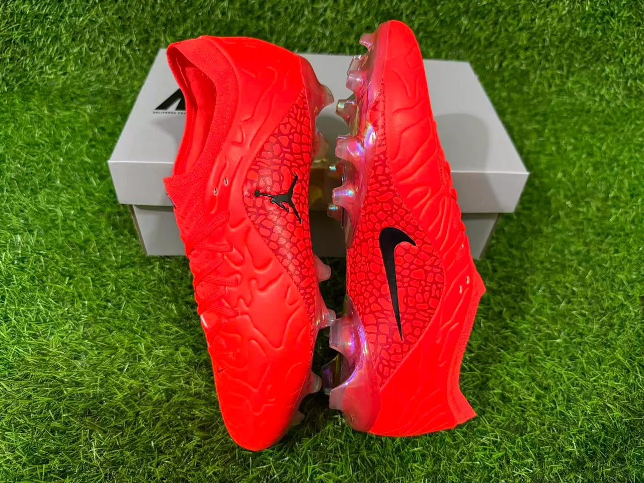 Air Jordan Phantom GT Orange Chaussures de Football Firm-Ground 4