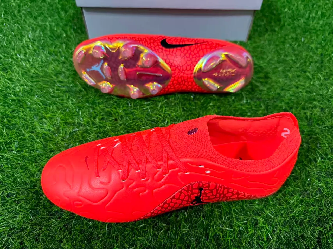 Air Jordan Phantom GT Orange Chaussures de Football Firm-Ground 6