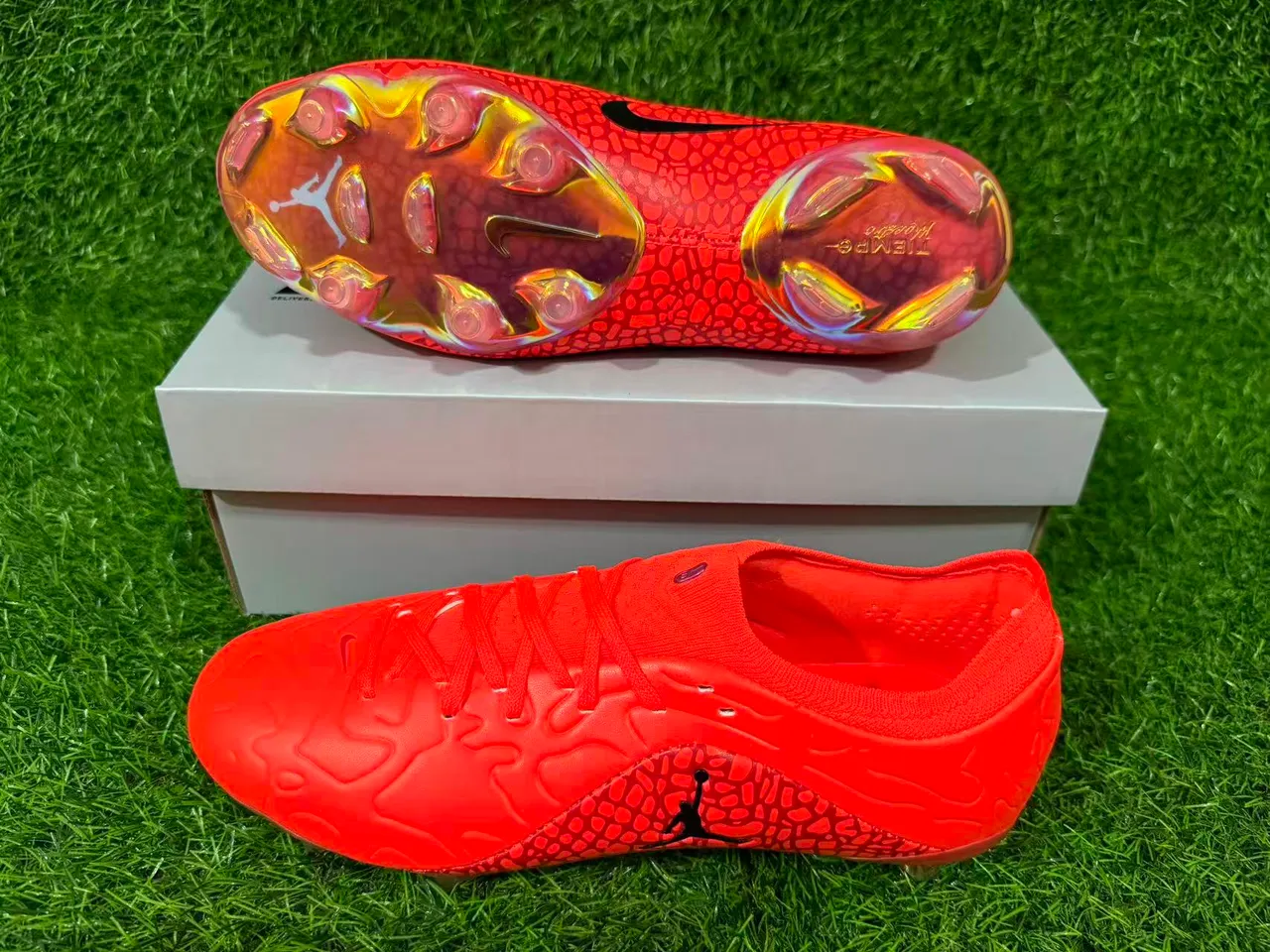 Air Jordan Phantom GT Orange Chaussures de Football Firm-Ground 7