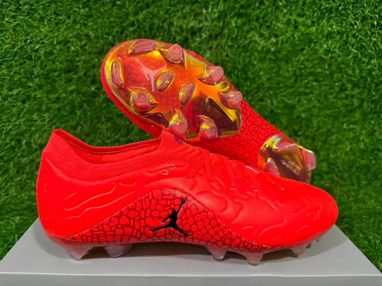 Air Jordan Phantom GT Orange Chaussures de Football Firm-Ground 9