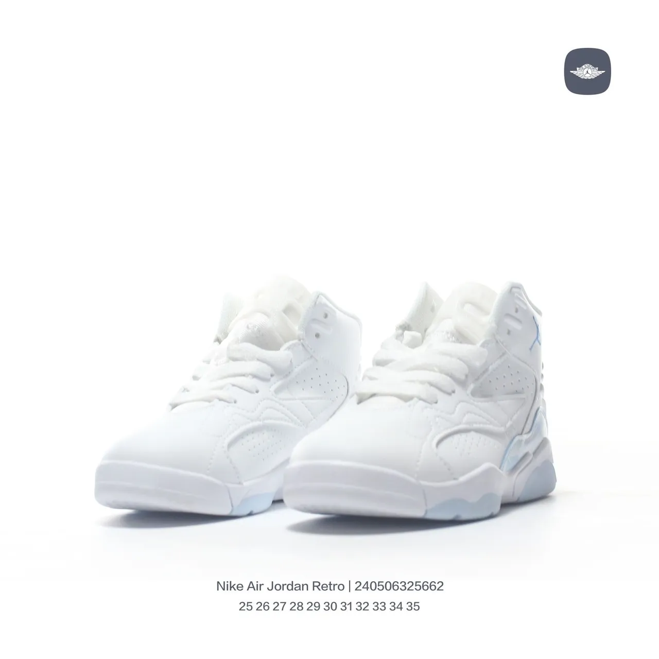 Air Jordan Retro 7 White Light Blue Basketball Shoes 7