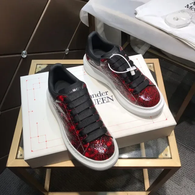 Alexander McQueen Oversized Sneaker Red Geometric Print Lifestyle Sneakers 7