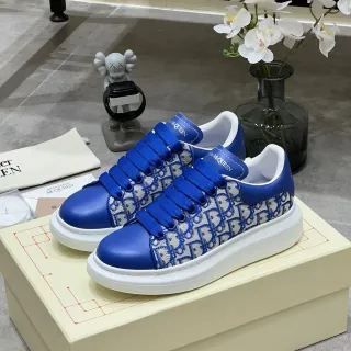 Alexander McQueen रॉयल ब्लू Monogram Oversized लाइफस्टाइल स्नीकर