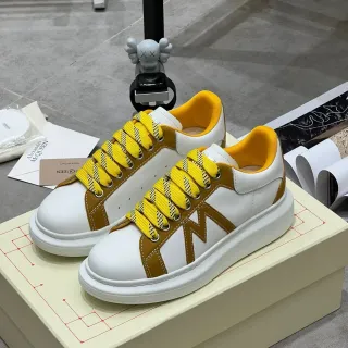 Alexander McQueen Oversized Sneaker White Mustard Yellow Lifestyle Sneakers