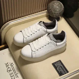 Alexander McQueen Oversized Sneaker 白色半透明底休闲运动鞋
