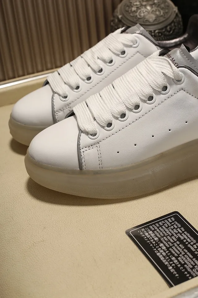 Alexander McQueen Oversized Sneaker White Translucent Sole Lifestyle Sneakers 5