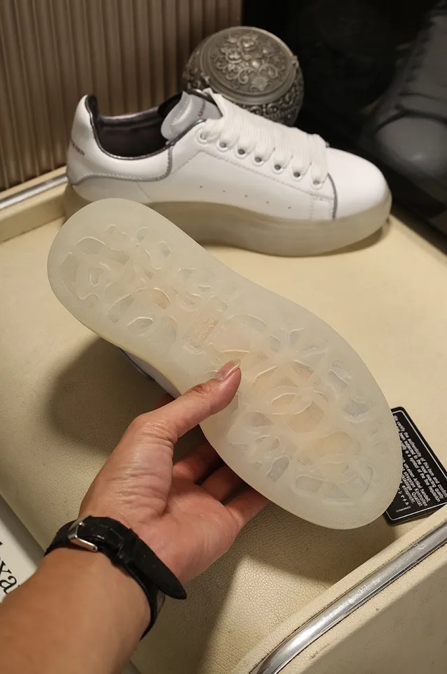 Alexander McQueen Oversized Sneaker White Translucent Sole Lifestyle Sneakers 6