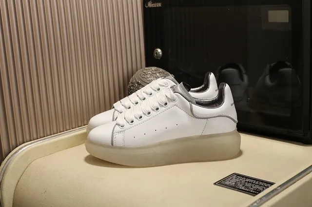 Alexander McQueen Oversized Sneaker White Translucent Sole Lifestyle Sneakers 9