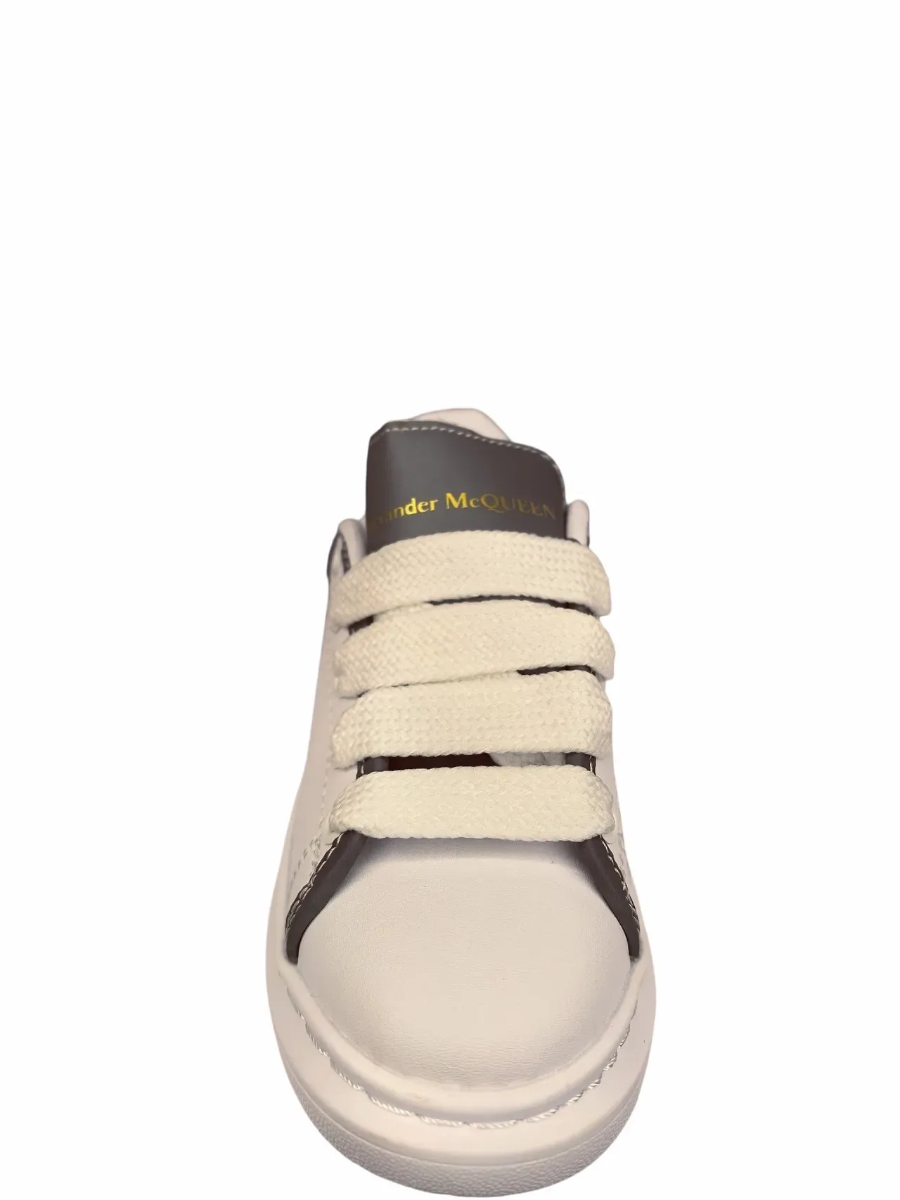 Alexander McQueen White Black Platform Sole Elastic Laces Lifestyle Sneakers 21
