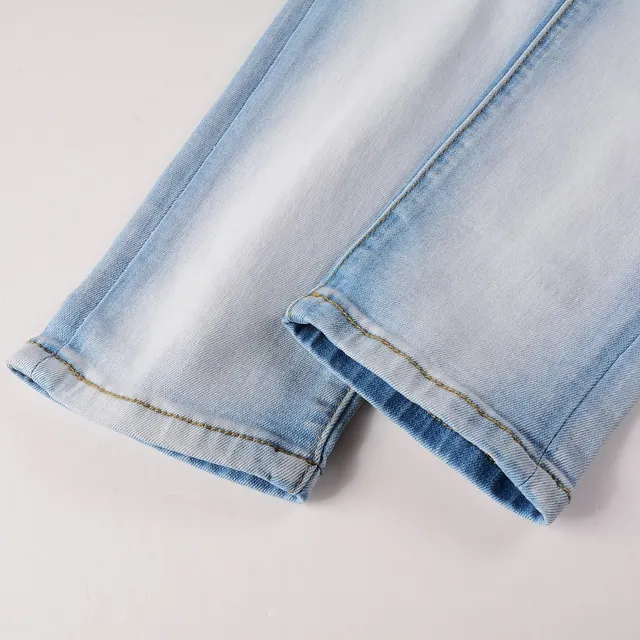 Amiri bleu distressed skinny fit jeans 2