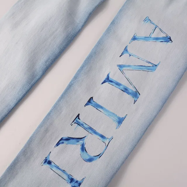 Amiri bleu distressed skinny fit jeans 3