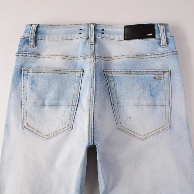 Amiri bleu distressed skinny fit jeans 6