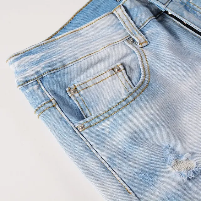 Amiri bleu distressed skinny fit jeans 10