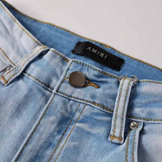 Amiri bleu distressed skinny fit jeans 12