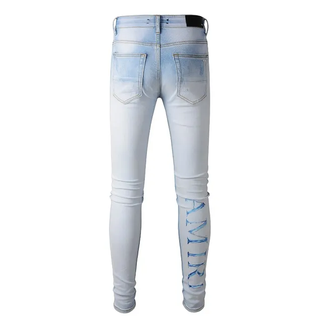 Amiri bleu distressed skinny fit jeans 17
