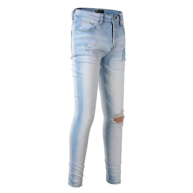 Amiri bleu distressed skinny fit jeans 18