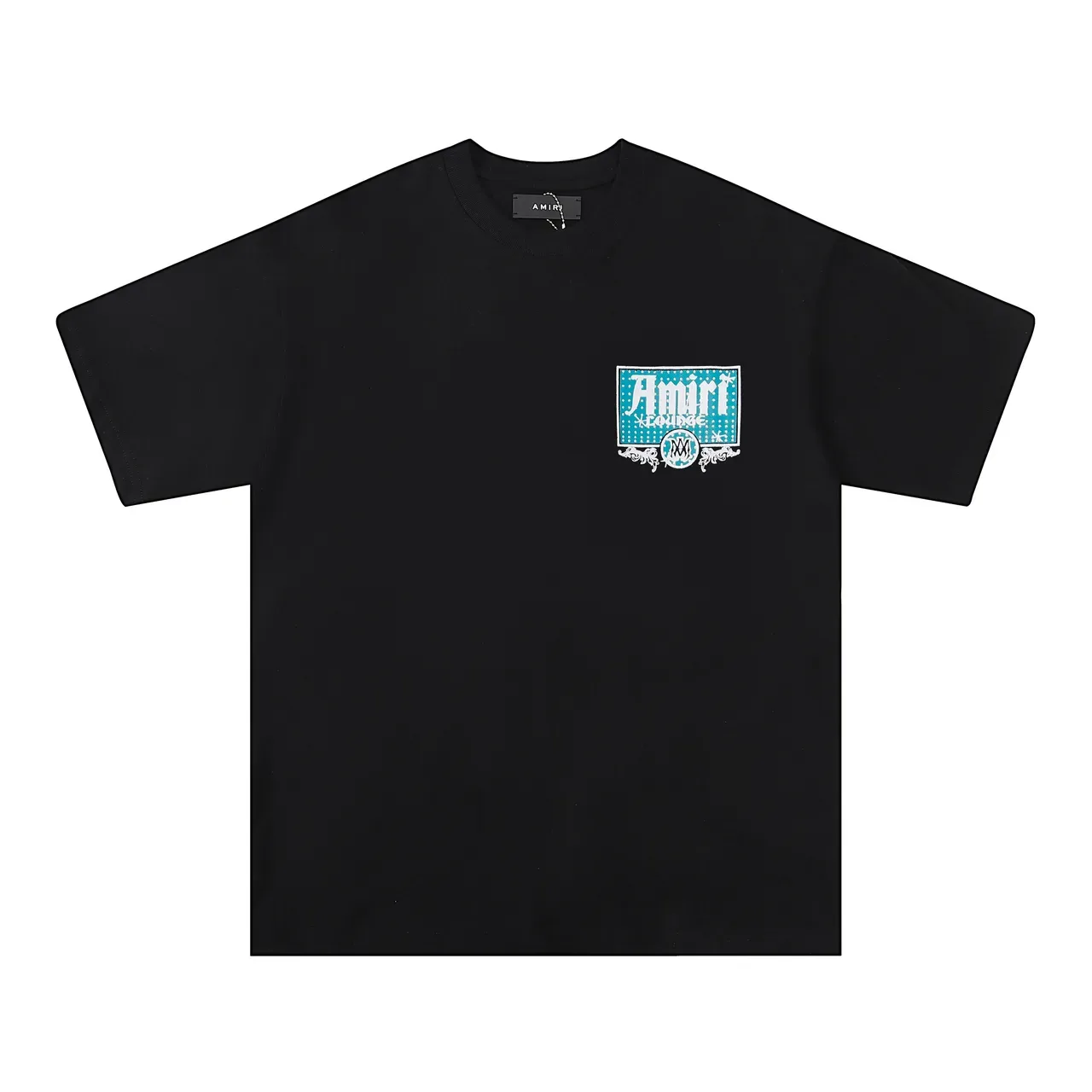 Amiri Lounge Black Beige Oversized Fit Screen-Printed Back Graphic T-Shirt 3