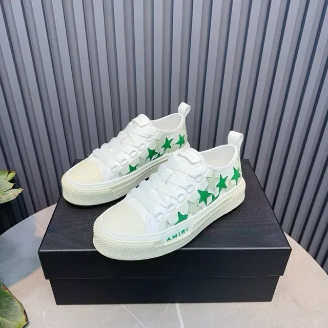Amiri MA Court chaussures lifestyle blanc vert étoile 3