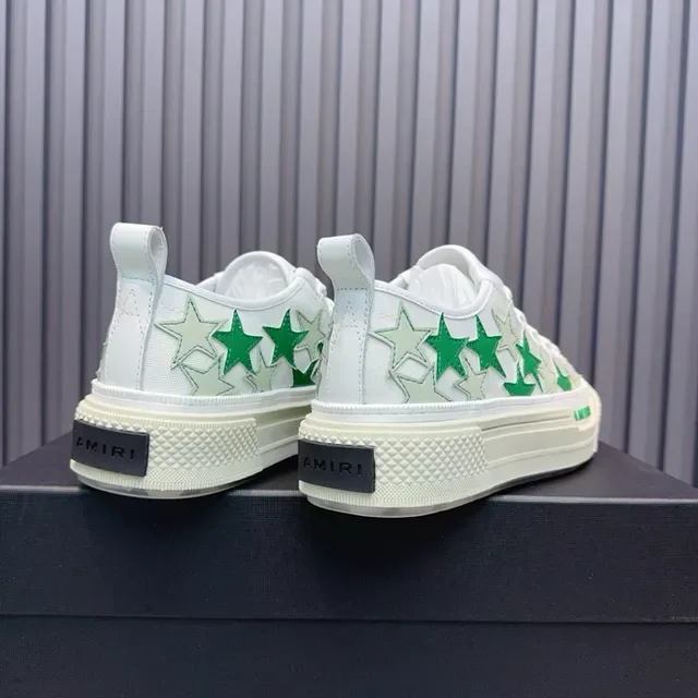 Amiri MA Court chaussures lifestyle blanc vert étoile 4