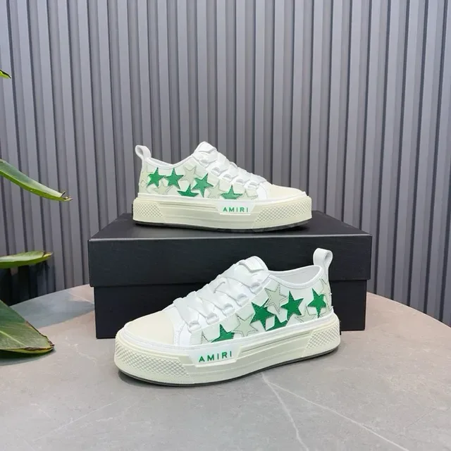Amiri MA Court chaussures lifestyle blanc vert étoile 9