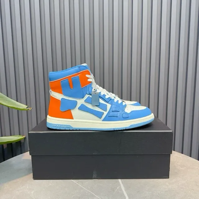 Amiri Skel Top High Zapatillas Lifestyle Azul Naranja Blanco 2