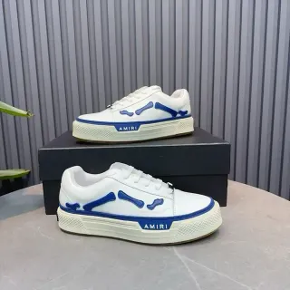 Amiri Skel Top Low Blancos y azules zapatillas lifestyle