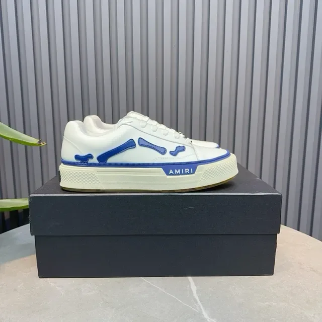 Amiri Skel Top Low Blancos y azules zapatillas lifestyle 2