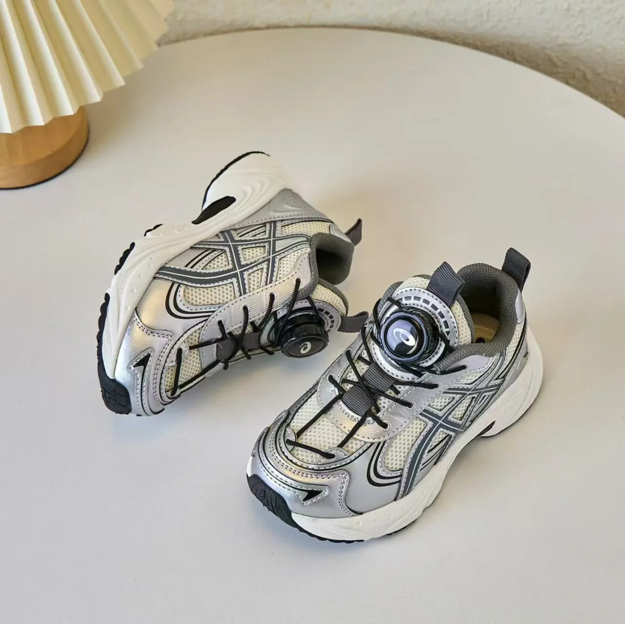 ASICS Gel-Kayano Black Silver Platform Sole Mesh And Synthetic Overlay Construction Chunky Sneakers 14