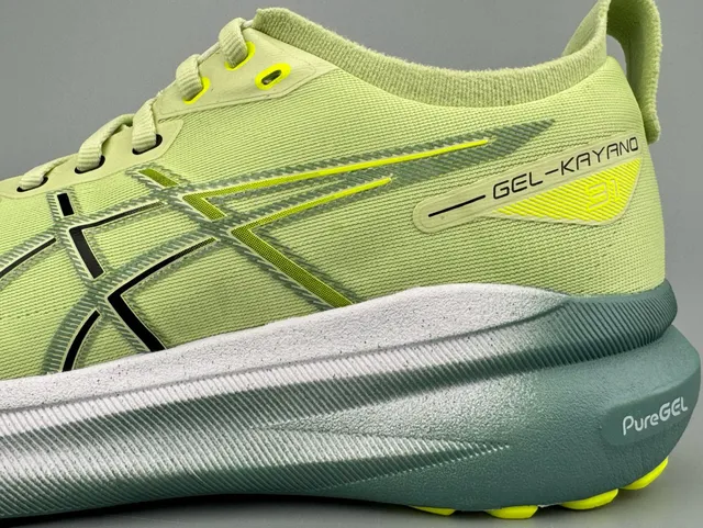 ASICS Gel-Kayano लाइम ग्रीन रनिंग जूते 4