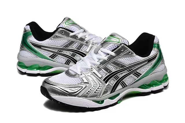 ASICS Gel-Kayano Chaussures de course Argent et Vert 3