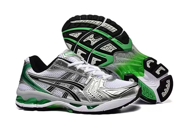 ASICS Gel-Kayano Chaussures de course Argent et Vert 4