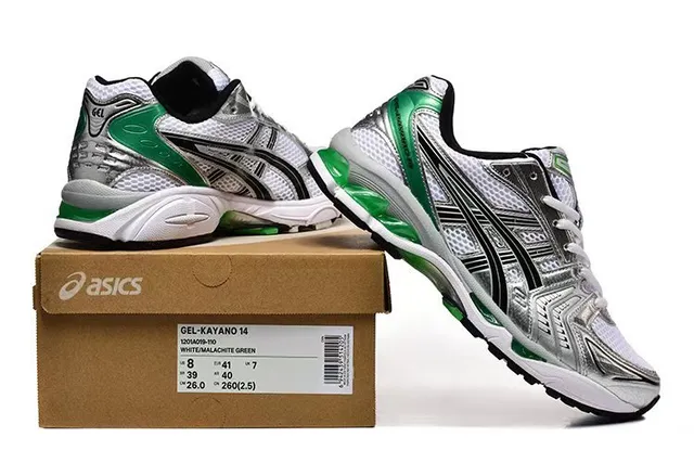 ASICS Gel-Kayano Chaussures de course Argent et Vert 6