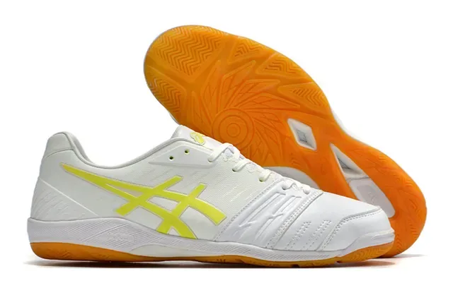 ASICS Red Orange Low-Top Synthetic Leather Upper Sneakers 3