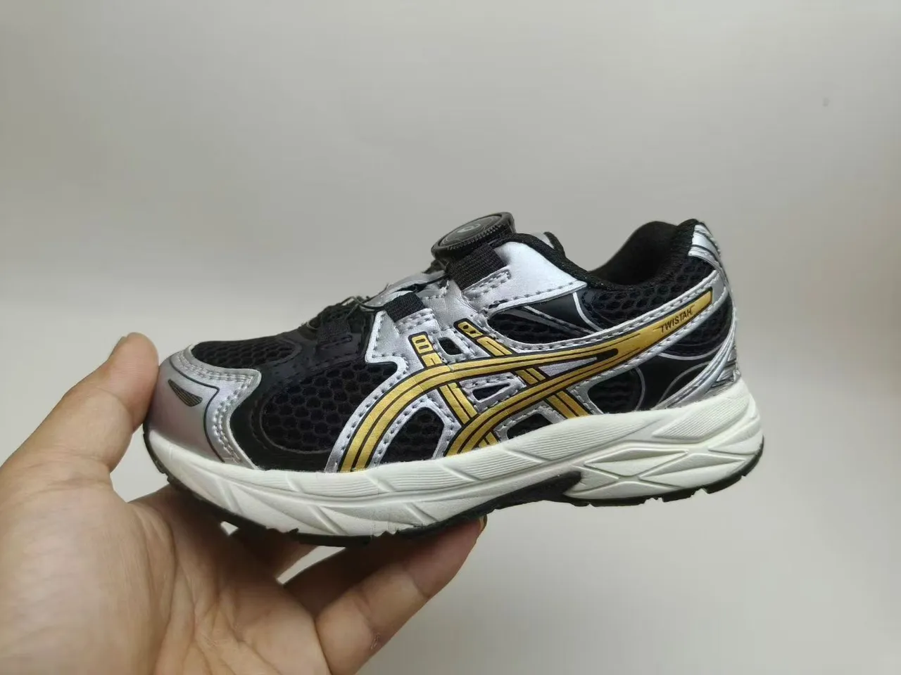 ASICS Twista Navy and Silver Running Shoes 5