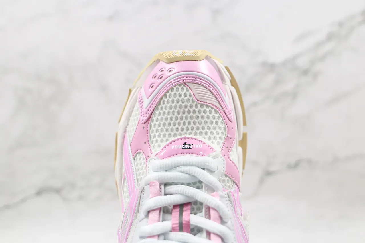 Balenciaga Runner सफेद और गुलाबी चंकी स्नीकर्स 6