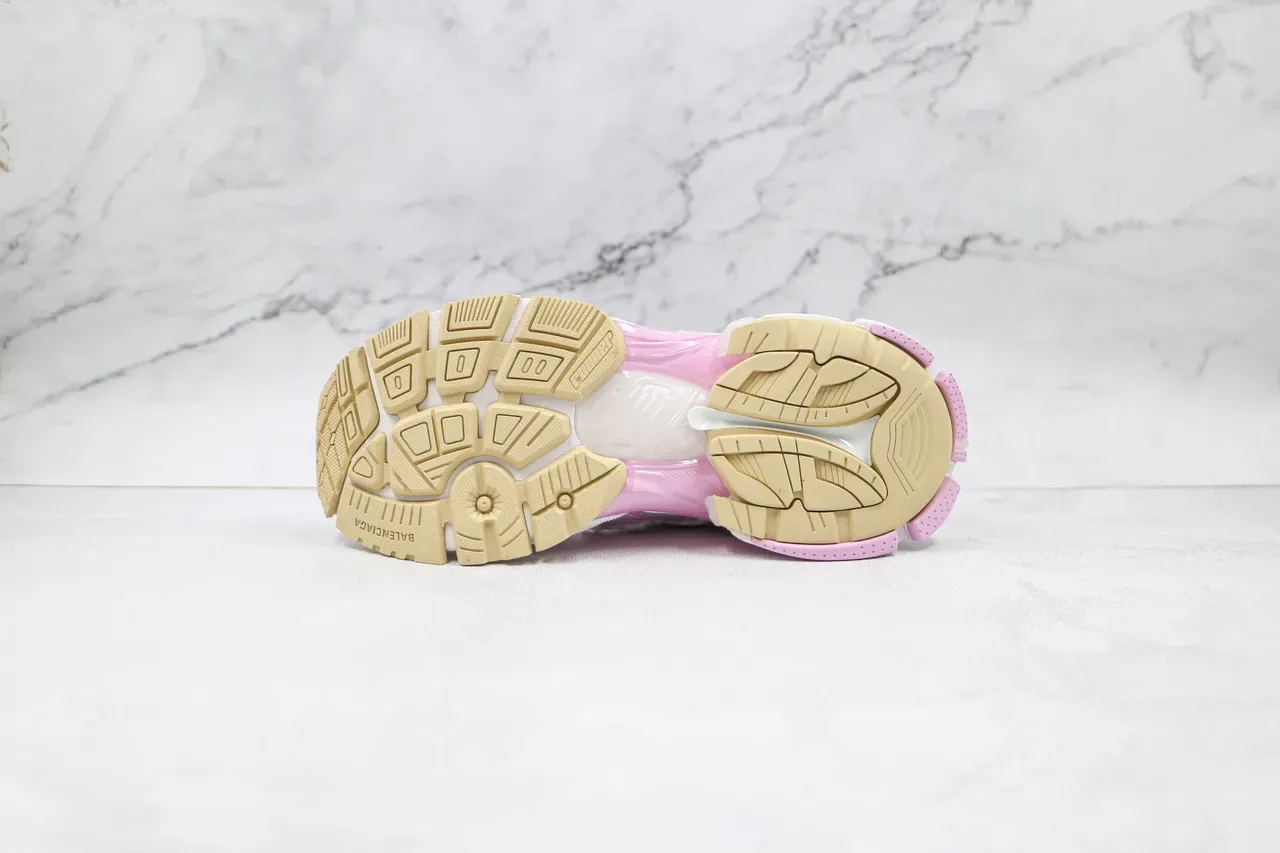 Balenciaga Runner सफेद और गुलाबी चंकी स्नीकर्स 8