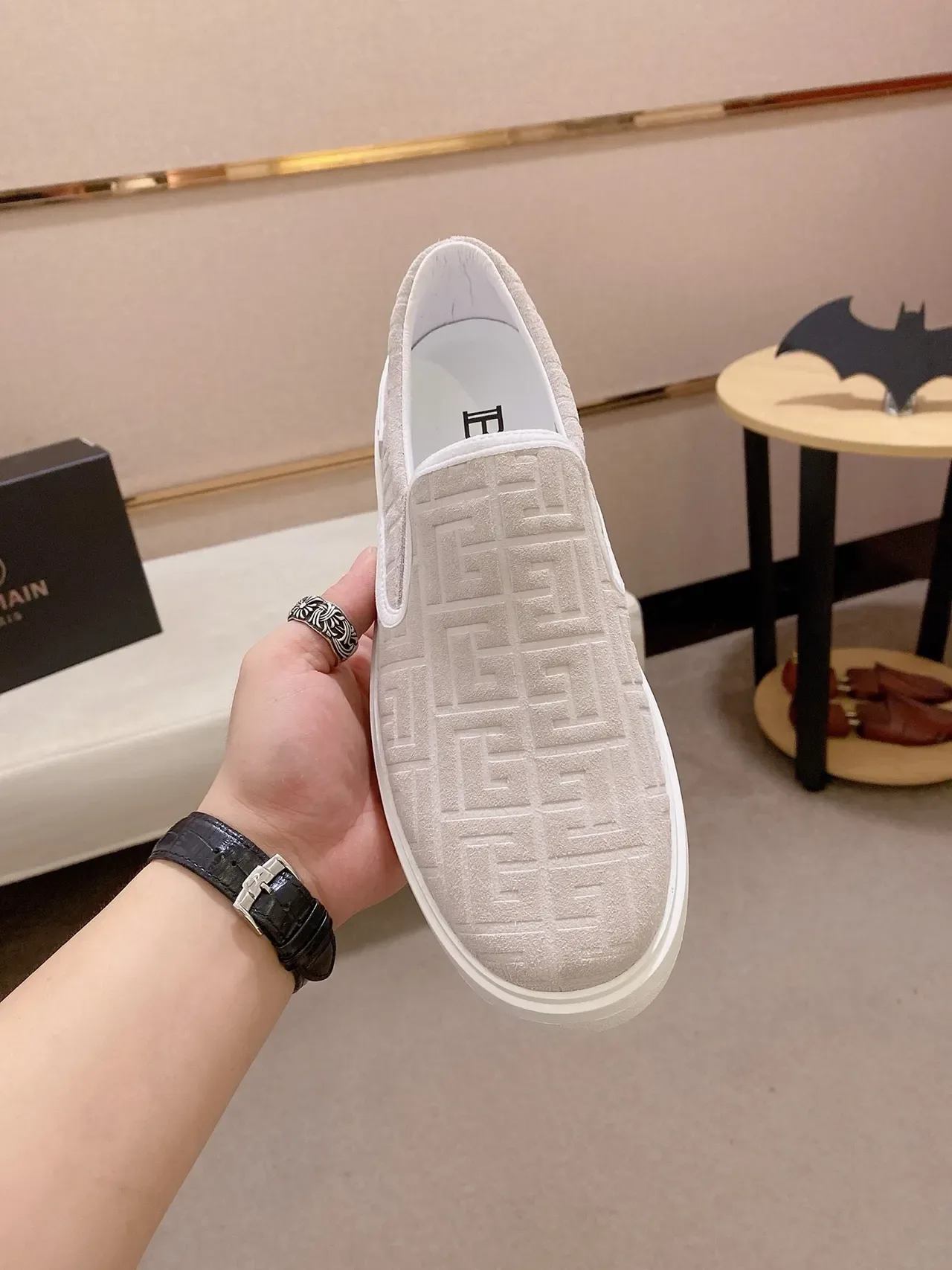 Balenciaga Speed Trainer Monogram Beige Tênis Lifestyle Slip-On 5
