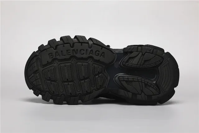 Balenciaga Track Sneaker Zapatos negros con suela gruesa 6