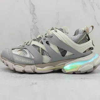 Balenciaga Track Trainer Gray and Cream Chunky Sneakers