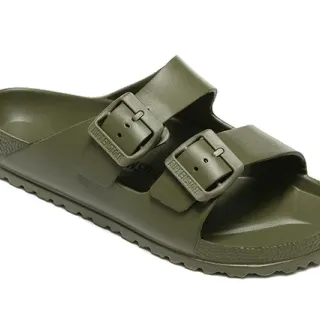 Birkenstock Arizona आर्मी ग्रीन क्लॉग