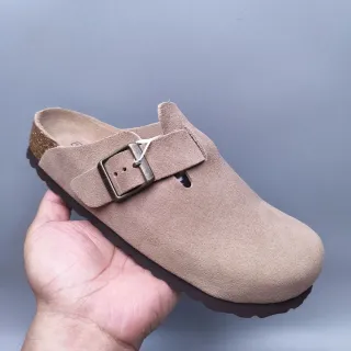 Birkenstock Arizona Beige Suede Clog