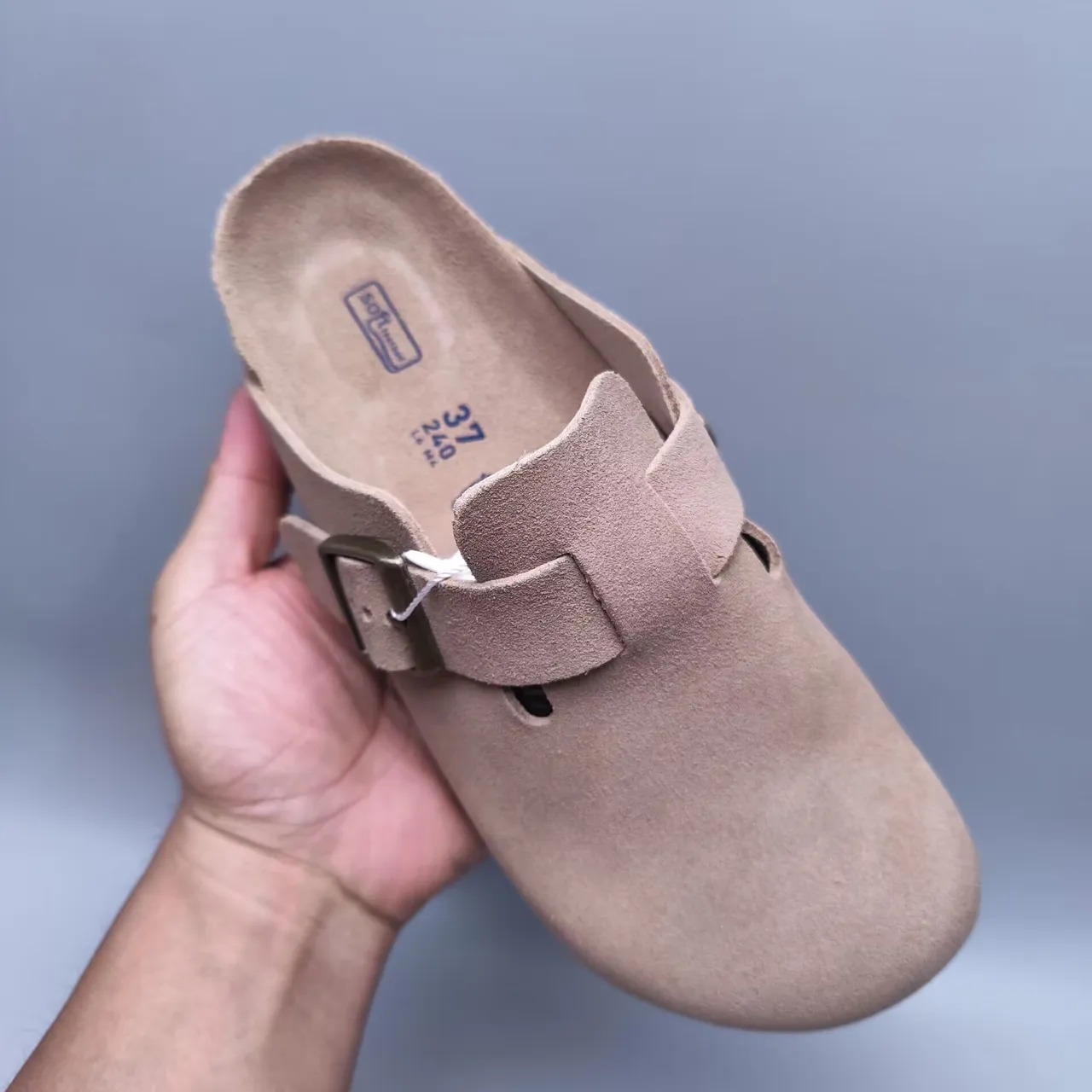 Birkenstock Arizona sabot daim beige 4
