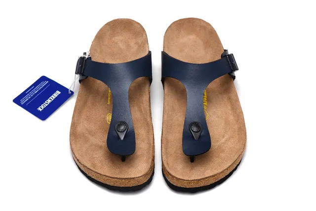 Birkenstock Arizona أزرق بحري جلد كاجوال 3