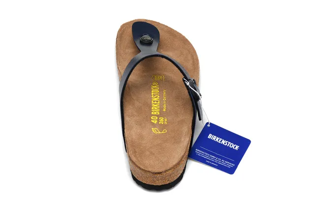 Birkenstock Arizona أزرق بحري جلد كاجوال 5