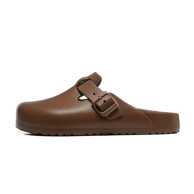 Birkenstock Boston Brown Molded EVA-Like Sole Single Adjustable Buckle Strap Clog 4